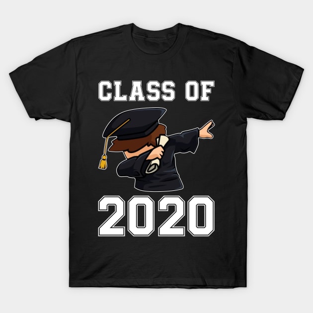 Dabbing Graduation Class 2020 Gift T-Shirt by cruztdk5